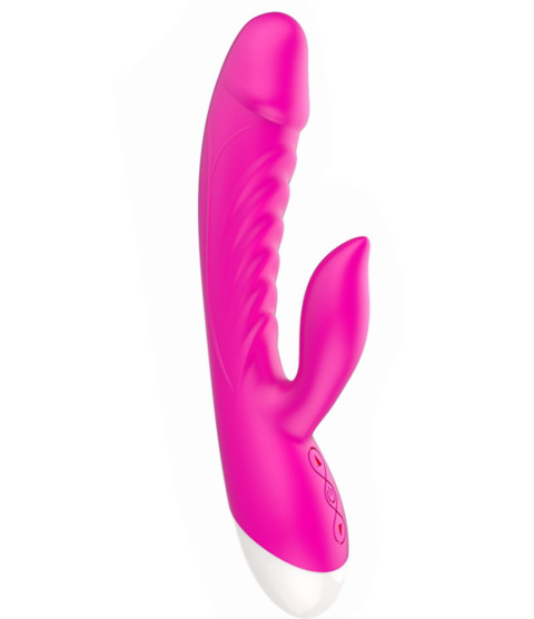 Vibromasseur rabbit rose 10 programmes USB - CR-CAV019